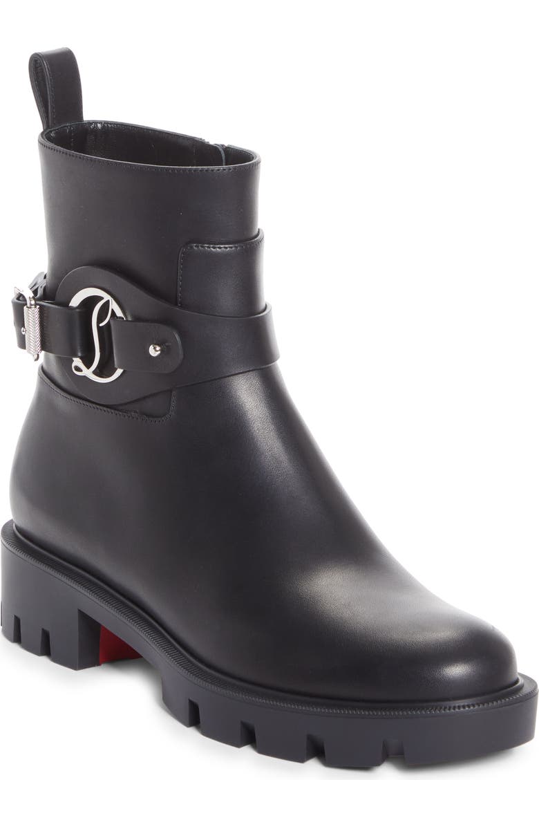 Christian Louboutin Dianouchette Lug Sole Bootie, Main, color, Black