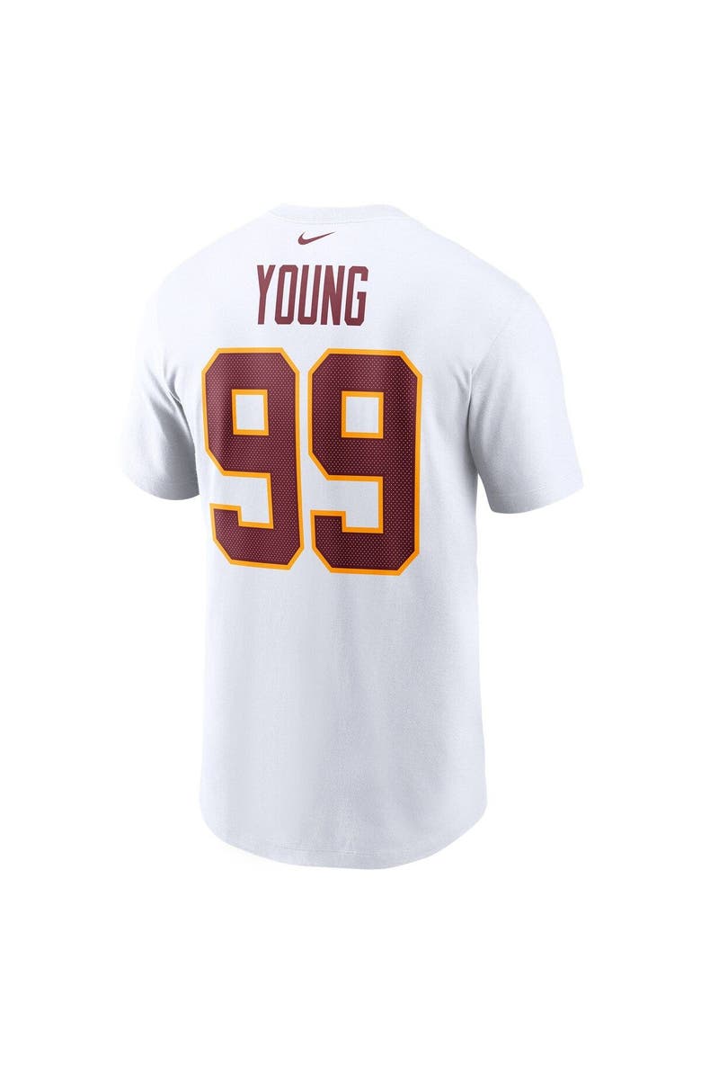 Nike Men's Nike Chase Young White Washington Football Team Name & Number T-Shirt, Alternate, color, 