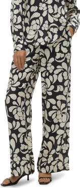 VERO MODA Gaja Print Wide Leg Pants