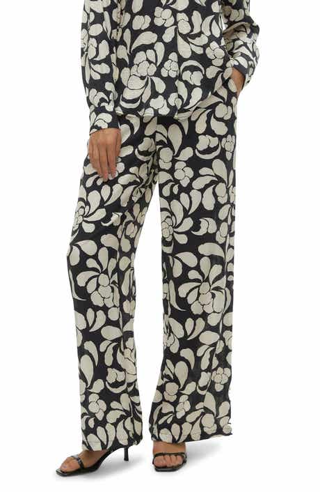 Gaja Print Wide Leg Pants