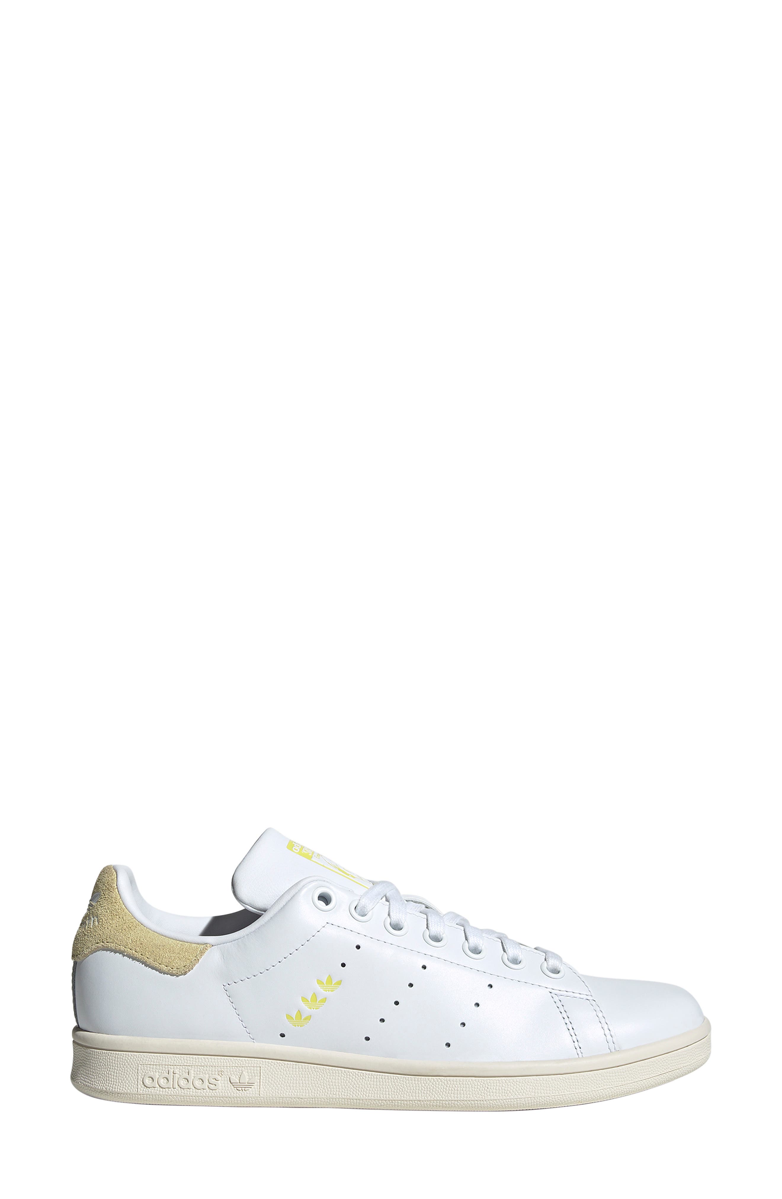 adidas Stan Smith Sneaker, Alternate, color, White/ Powder Yellow/ Sulfur