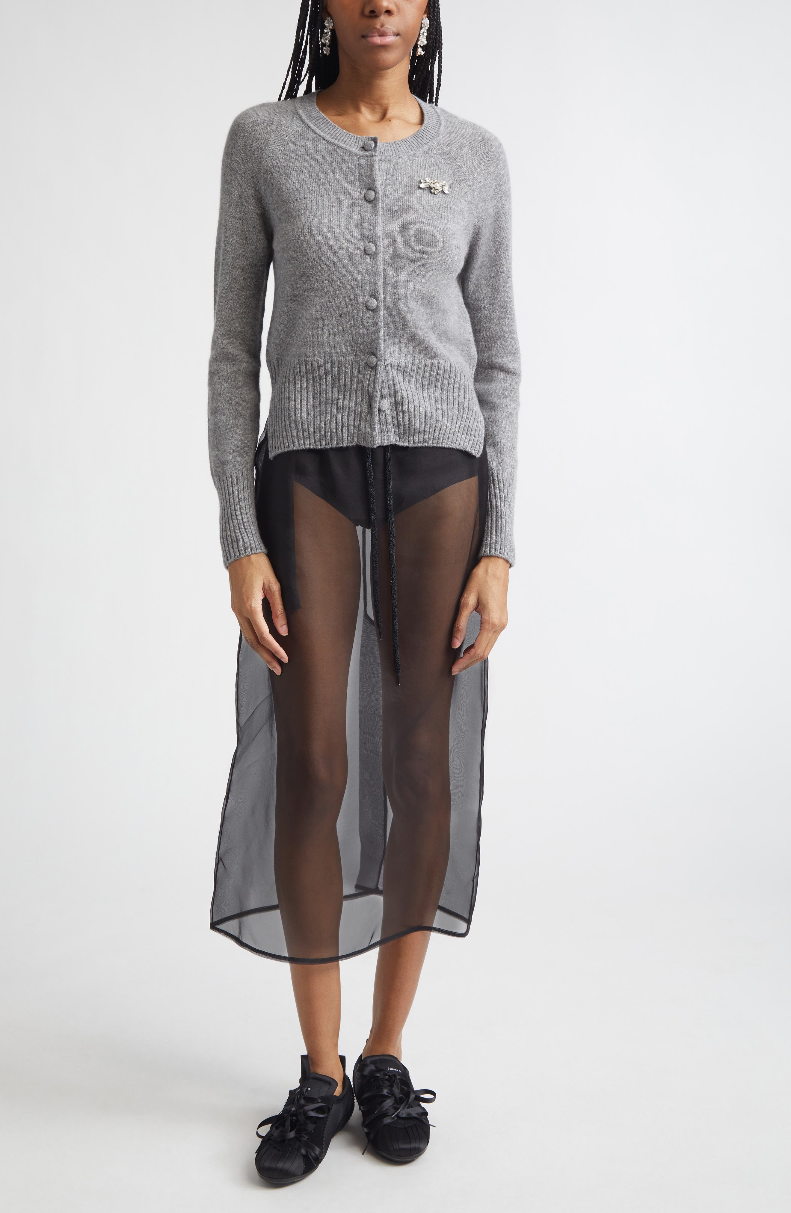 Embellished Cashmere Cardigan - image 2