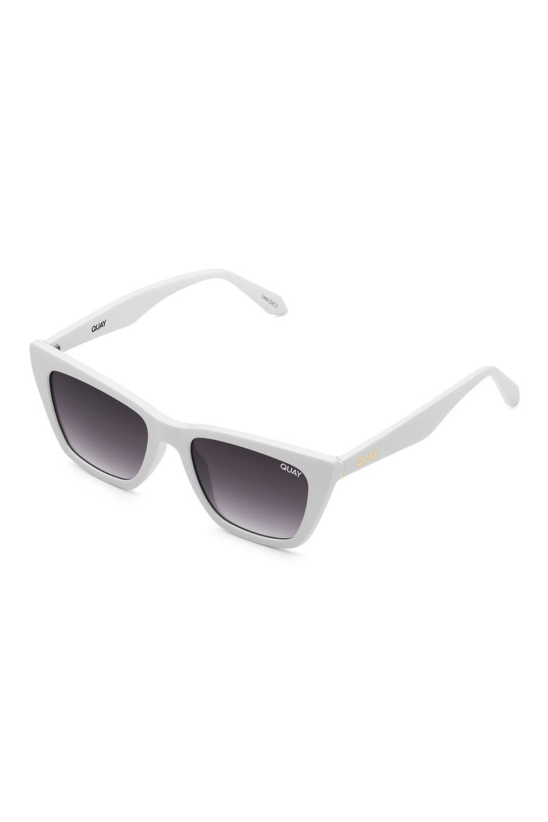 Australia x Paris Call The Shots 40mm Gradient Cat Eye Sunglasses, Alternate, color, WHITE / SMOKE