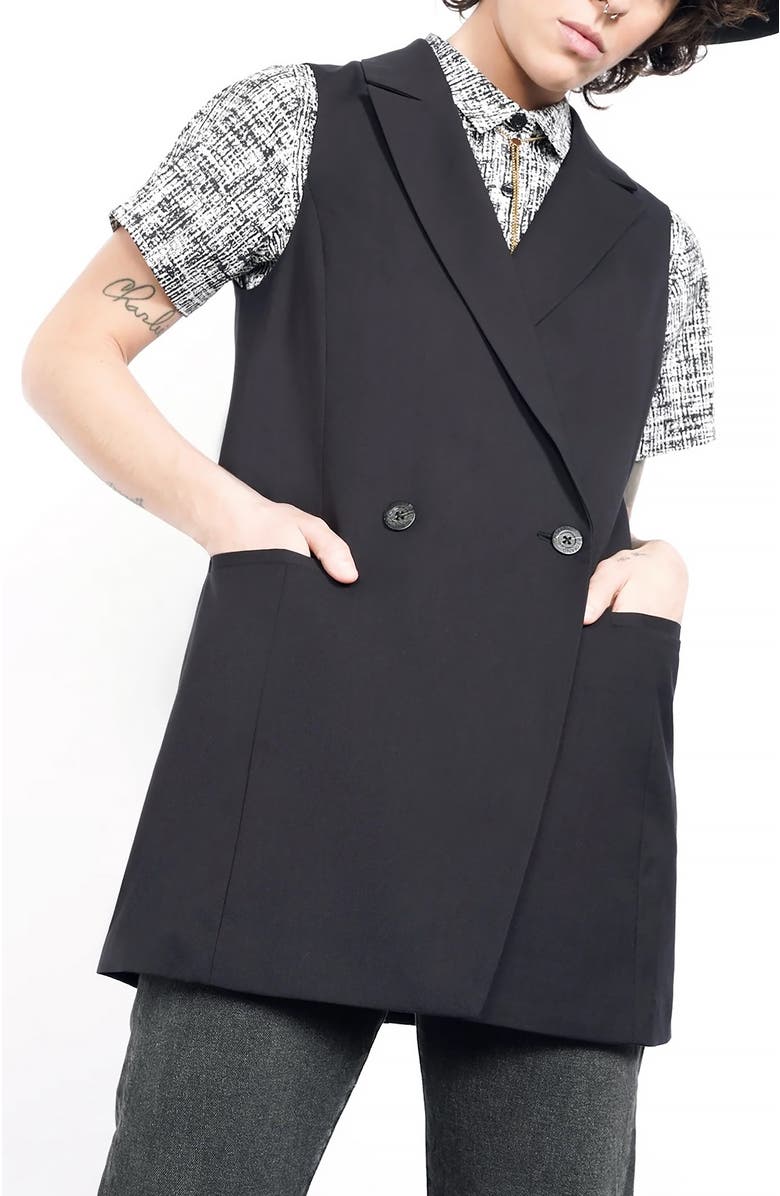WILDFANG The Empower Double Breasted Vest, Main, color, 