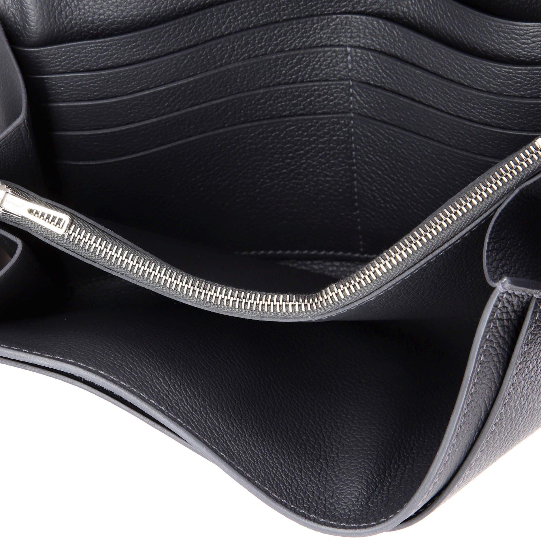 Pre-Owned Hermes Constance To Go Wallet Evercolor, Alternate, color, Gris Misty