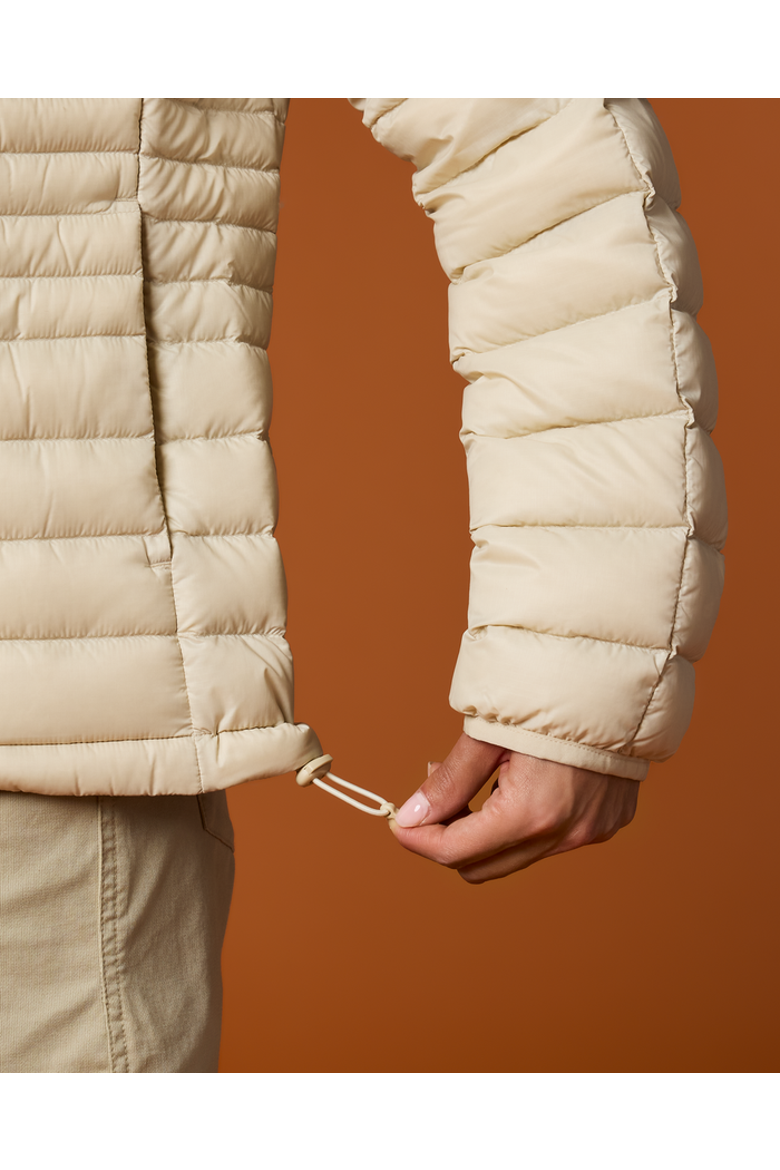 Fuego Down Jacket - Women's, Alternate, color, Cream Stripes