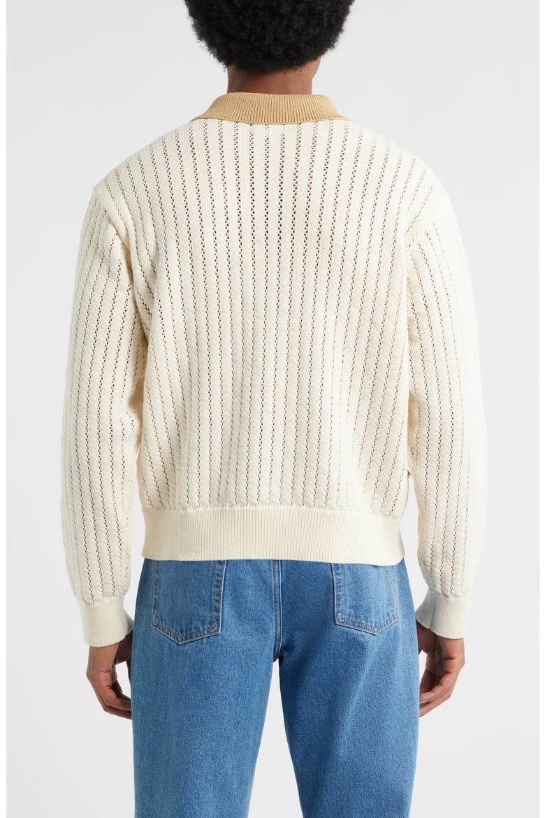 Jasper Polo Sweater, Alternate, color, UNBLEACHED MULTI