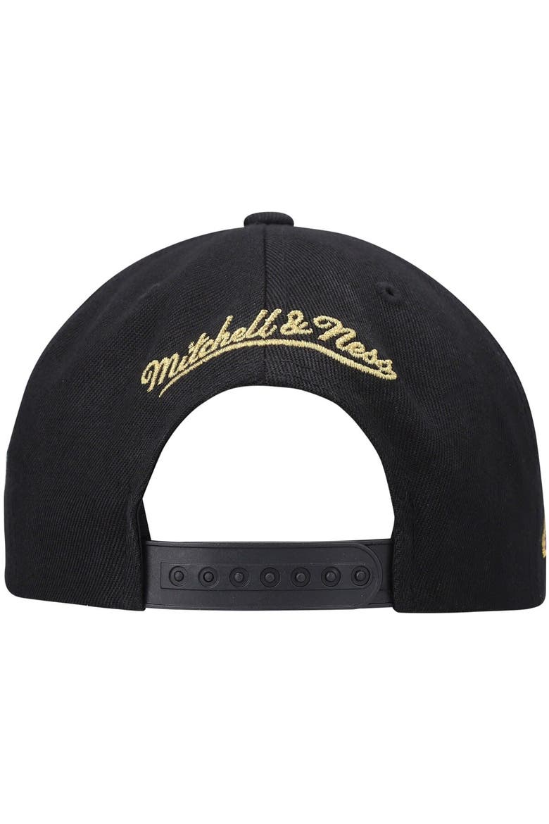 Men's Mitchell & Ness Black Los Angeles Lakers NBA 75th Anniversary Snapback Hat, Alternate, color, Black