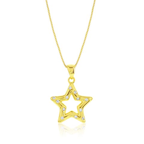 Sterling Silver Star Pendant Necklace