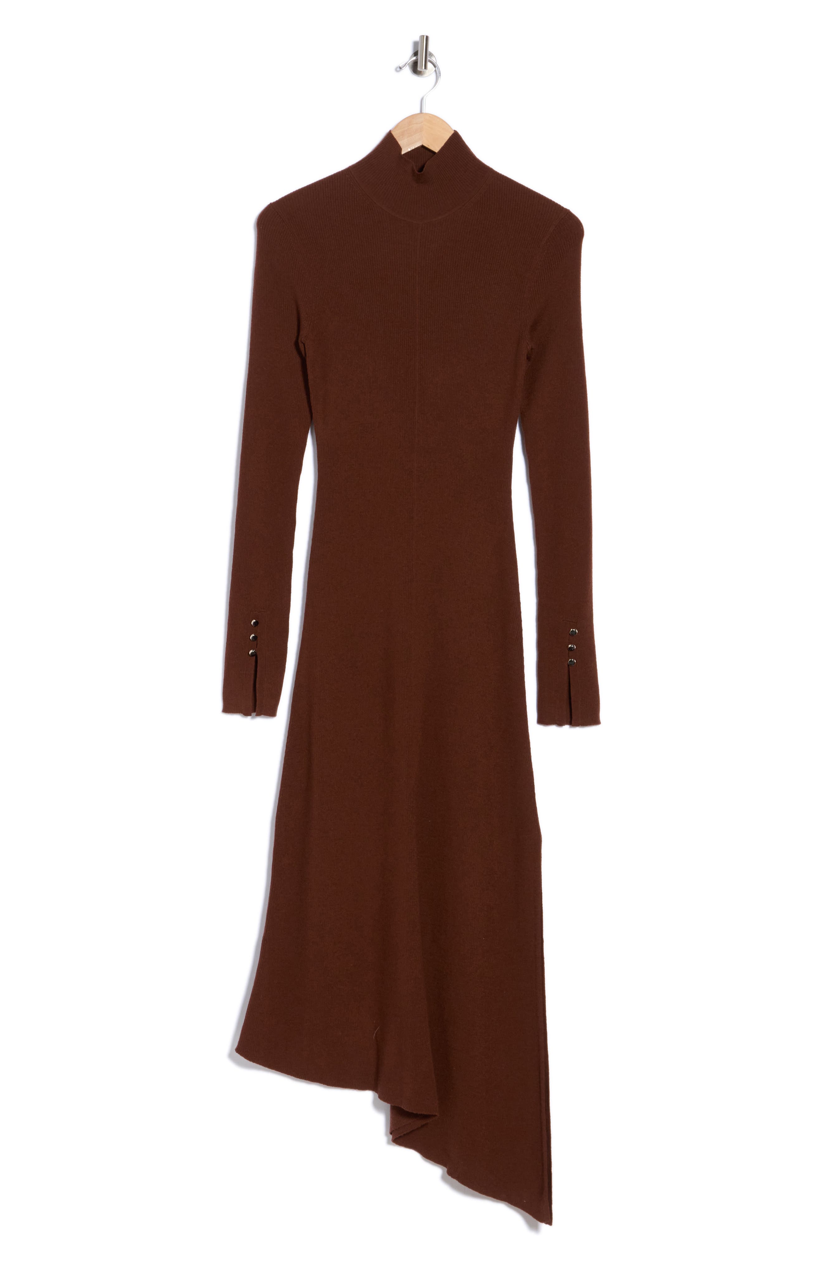 Jett Asymmetrical Merino Wool Blend Midi Dress