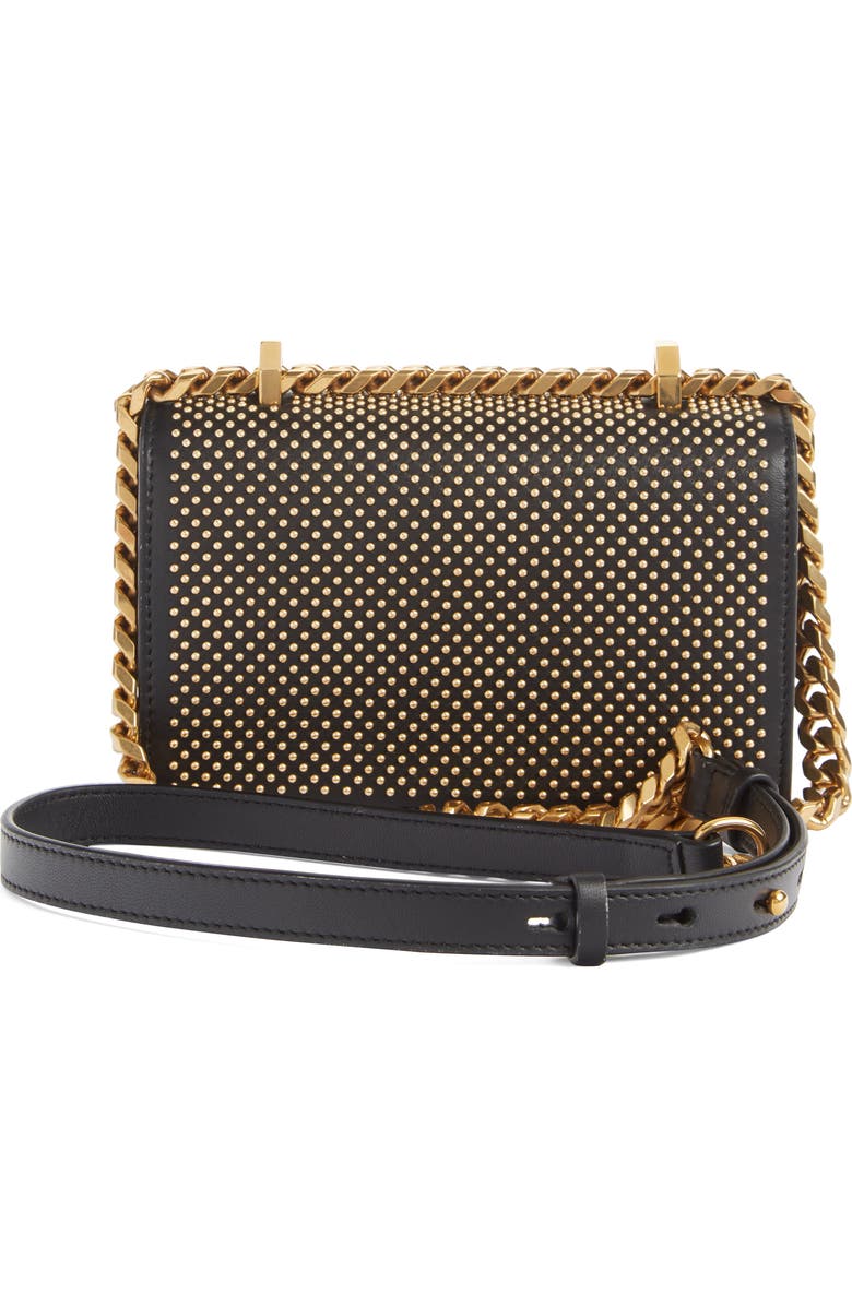 McQueen Alexander McQueen Mini Studded Leather Knuckle Crossbody Bag, Alternate, color,