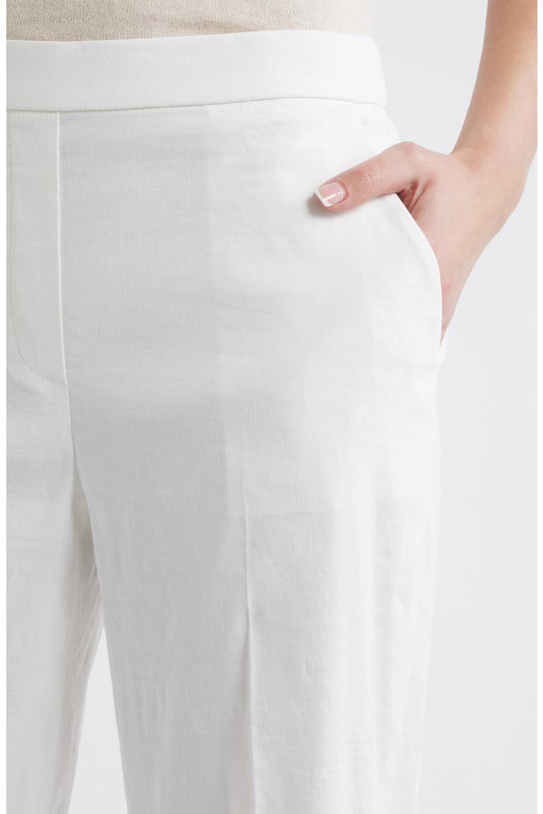 St. Classic Mid Rise Wide Leg Pants, Alternate, color, WHITE