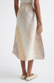 Issey Miyake Print Sea Bubble Skirt