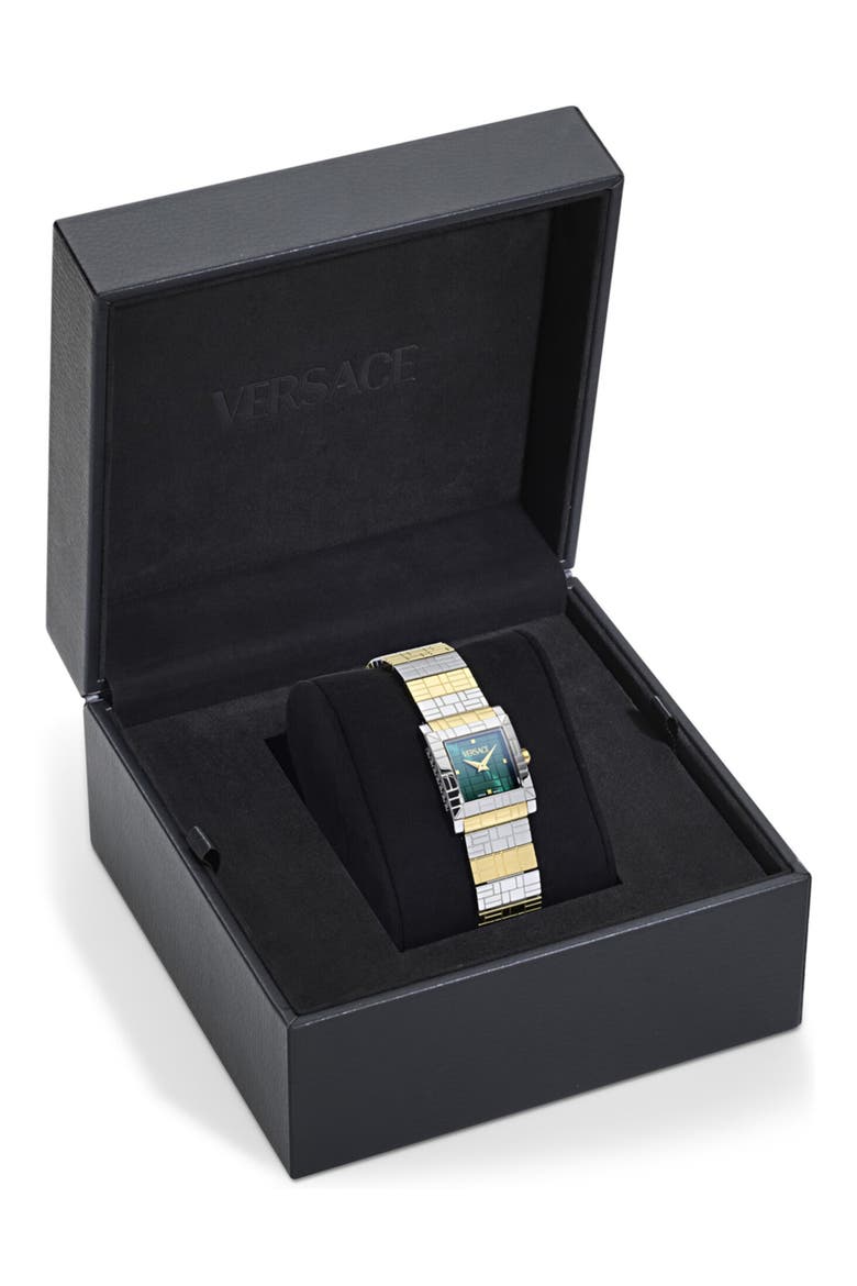 Mosaic Bracelet Watch, 22mm, Alternate, color, TT IPYG/SS