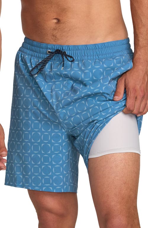 Billabong Lineup Layback Swim Trunks In Blue