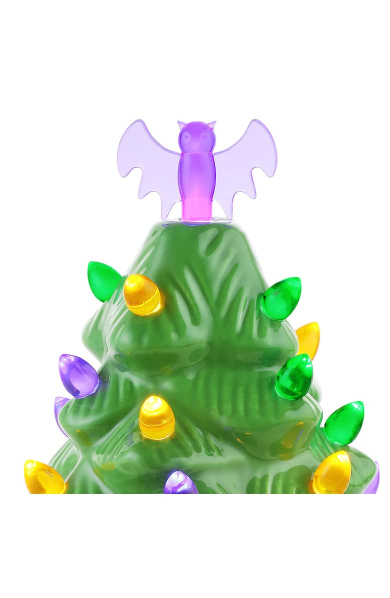 Mr. Halloween 12 in. Ceramic Halloween Tree - Green, Alternate, color, Green