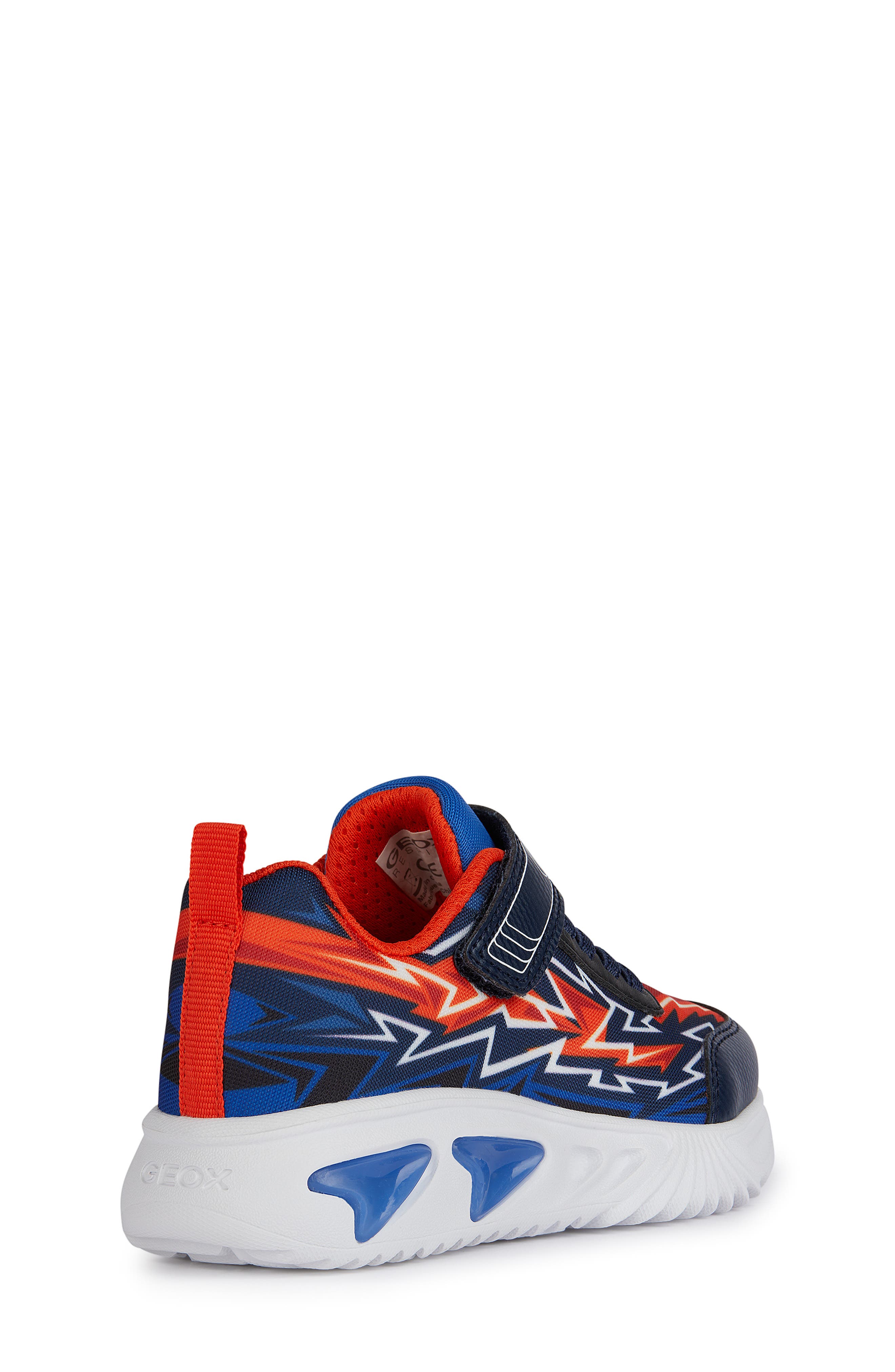 Kids' Assister Light-Up Sneaker, Alternate, color, NAVY/ ORANGE