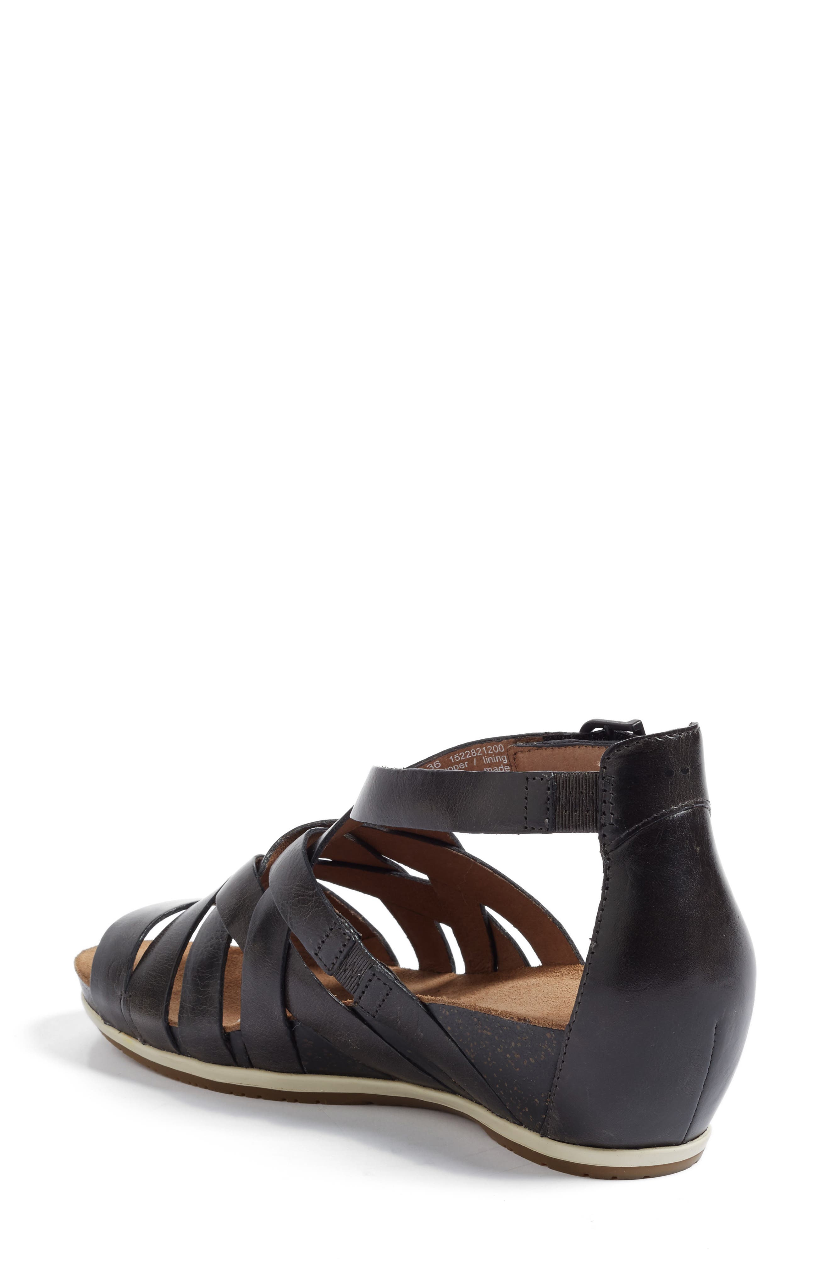 Vivian Gladiator Sandal, Alternate, color, GRAPHITE LEATHER