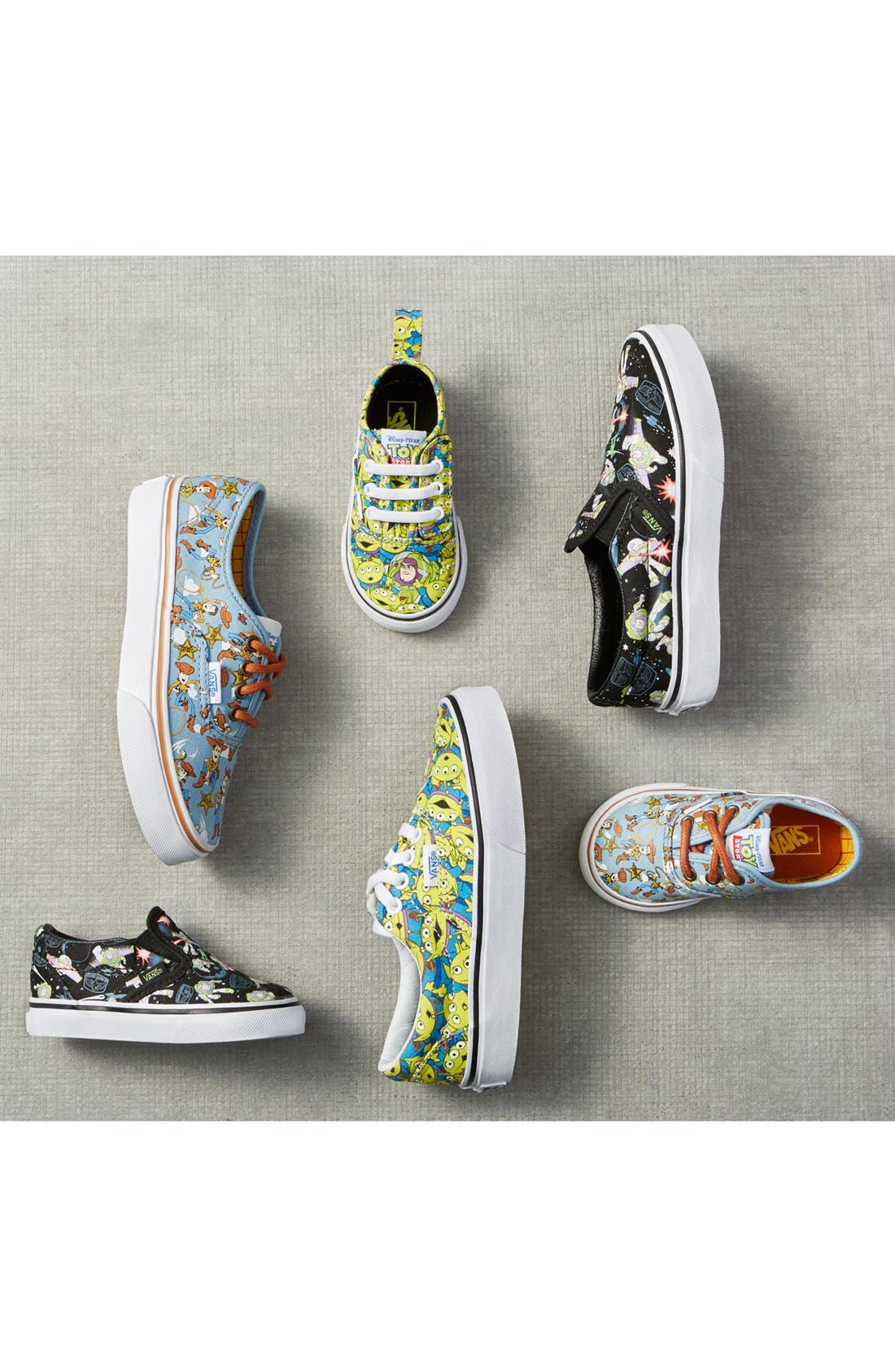 Vans x Disney Pixar<sup>®</sup> Toy Story<sup>™</sup> Aliens Authentic Lace-Up Sneaker, Alternate, color, 