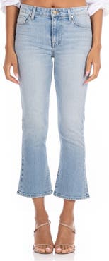 Fidelity Denim Juniper High Waist Crop Flare Jeans