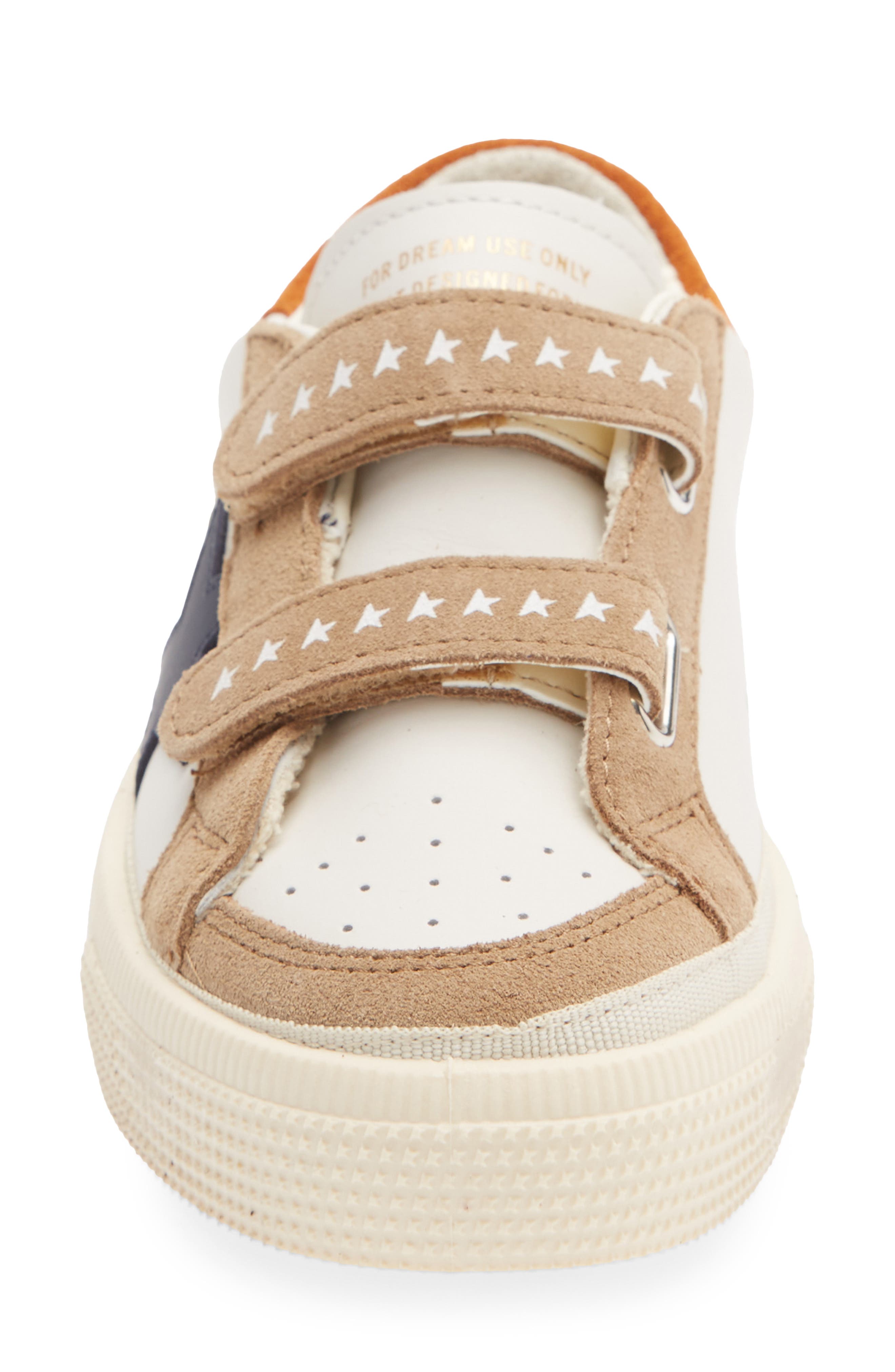Kids' May School Sneaker, Alternate, color, MILK/ BROWN/ BLUE/ RUST