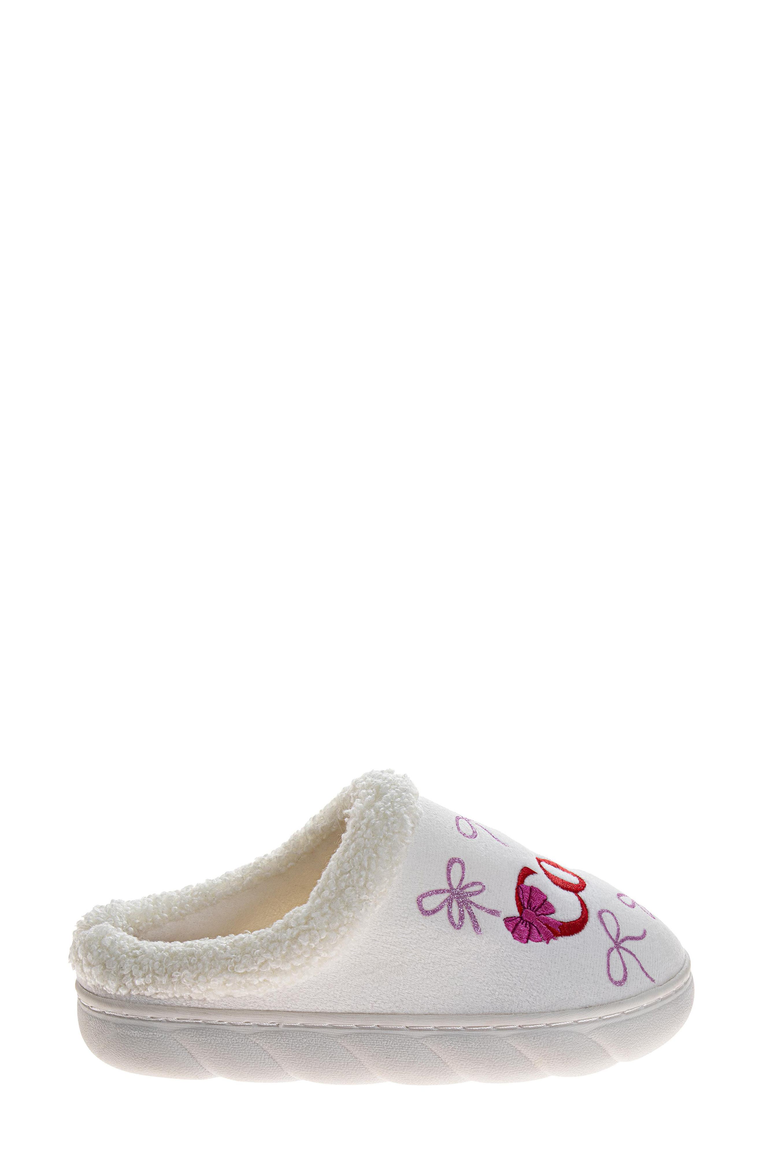 Coca-Cola Cozy Plush Slipper, Alternate, color, WHITE