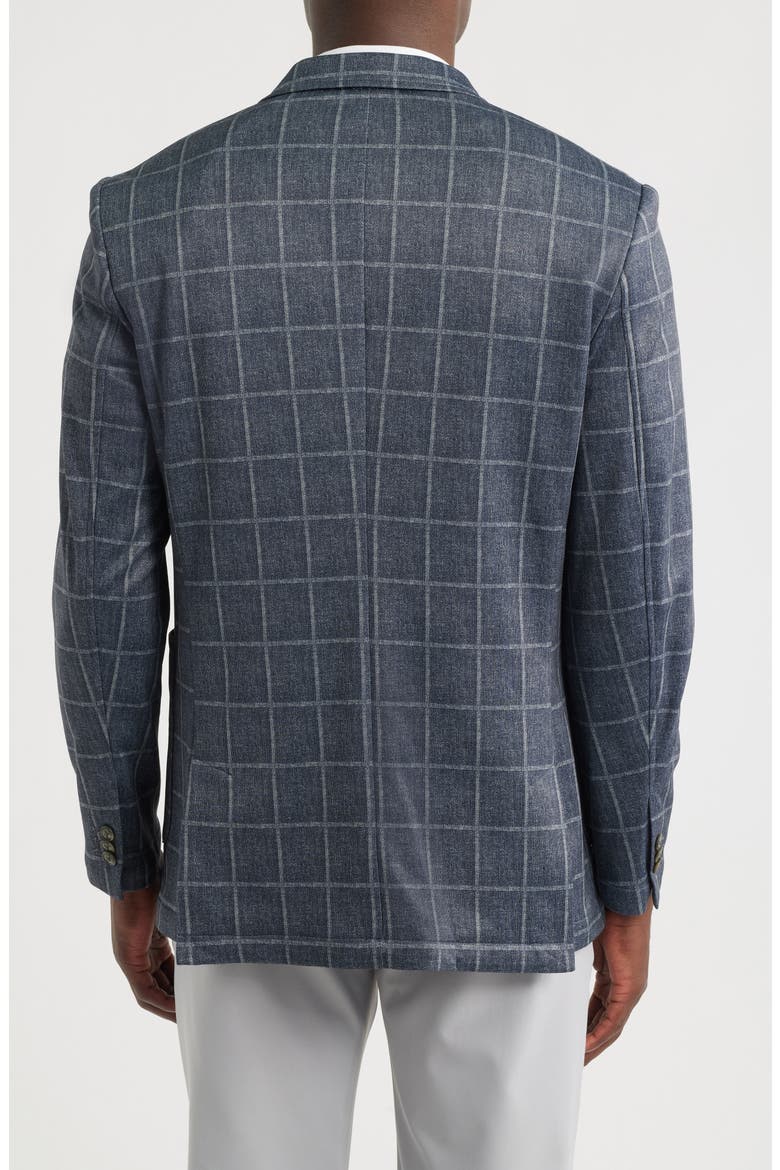 Game Day XC Flex® Pinnacle Black Windowpane Check Knit Sport Coat, Alternate, color, BLACK PLAID