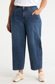 Wit & Wisdom High Waist Ankle Barely Barrel Jeans