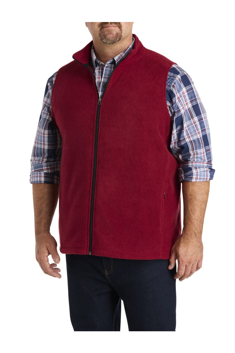 Polar Fleece Vest, Alternate, color, POMEGRANATE
