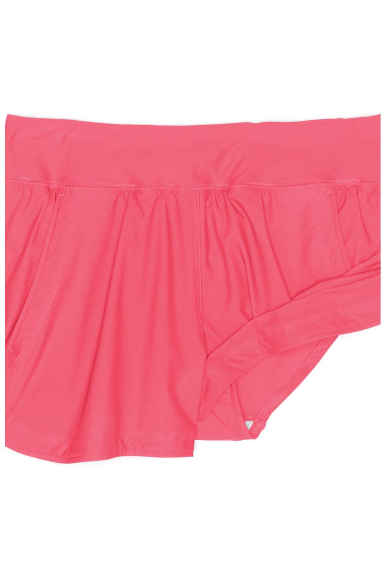 Plus Size SunShade UPF 50 3" Board Shorts with Panty, Alternate, color, Wood Lily