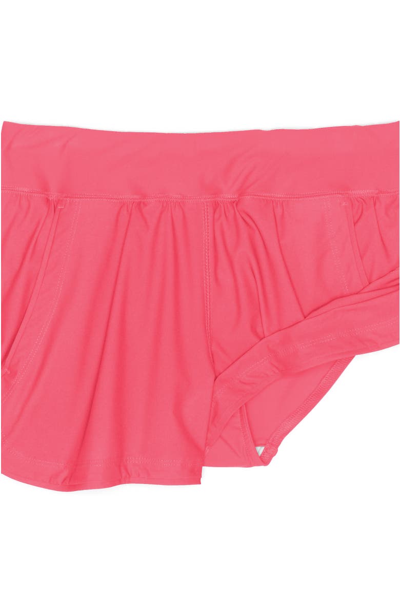 Lands' End SunShade UPF 50 3" Board Shorts with Panty, Alternate, color, Wood Lily