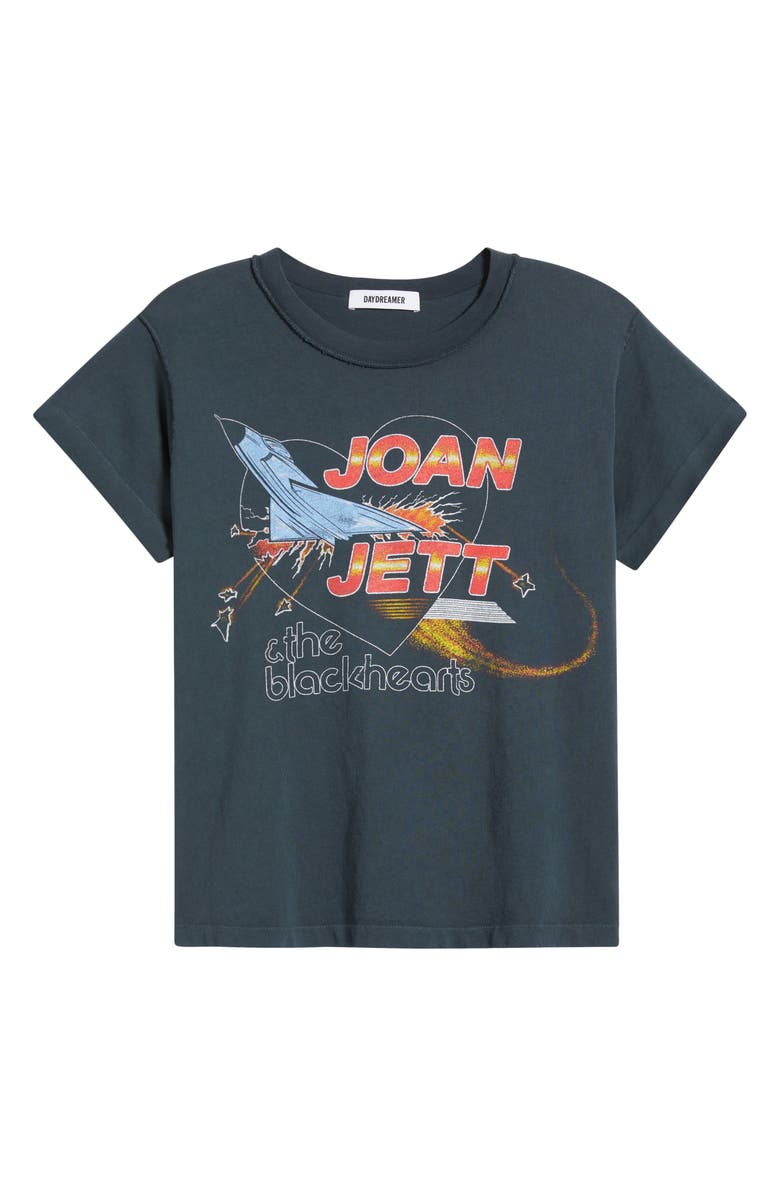 Daydreamer Joan Jett Fighter Cotton Graphic T-Shirt, Alternate, color, Vintage Black