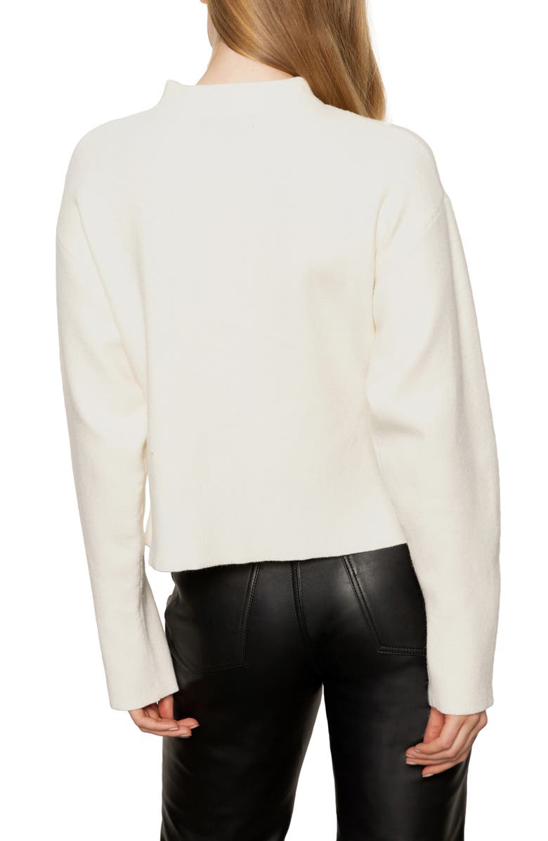 Sanctuary Soft Touch Mock Neck Sweater, Alternate, color, Chalk