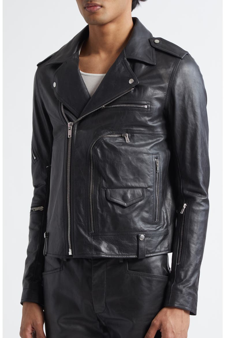 Hollywood Bauhaus Stooges Leather Jacket, Alternate, color, BLACK
