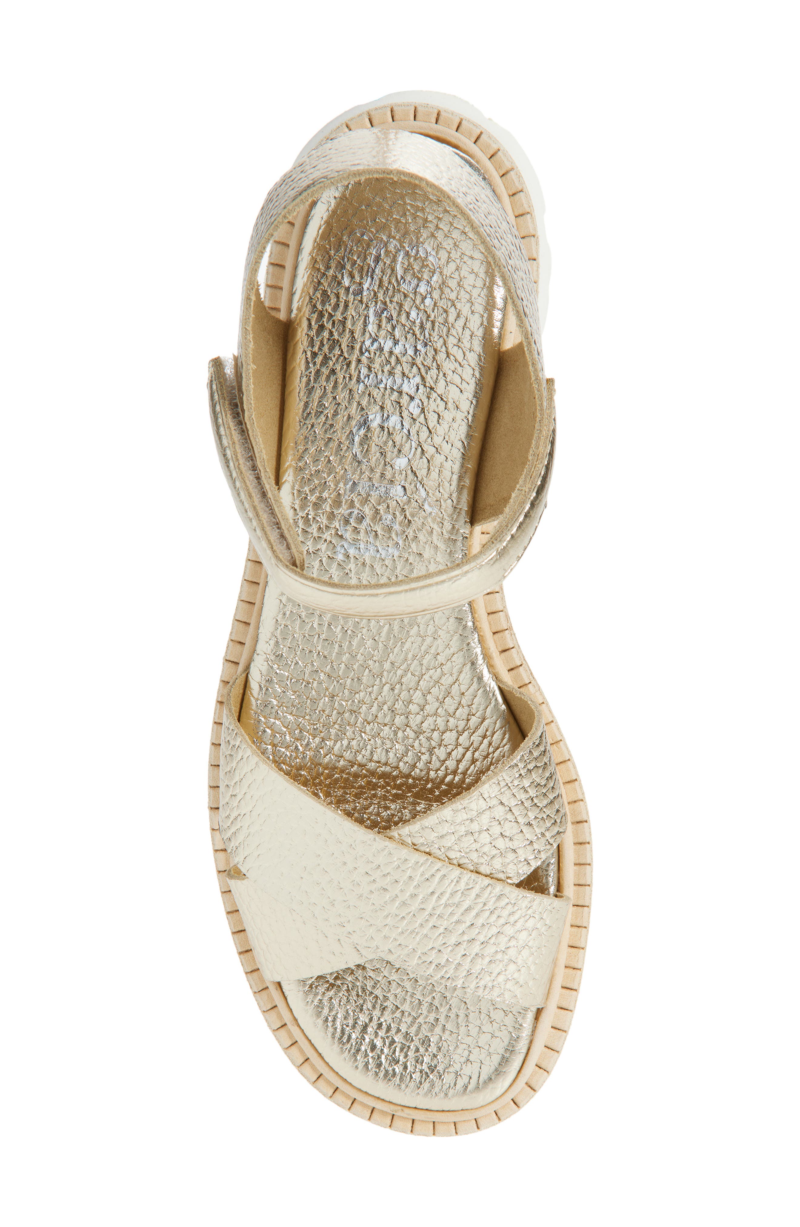 Pedro Garcia Reiko Platform Sandal, Alternate, color, Platino Cervo