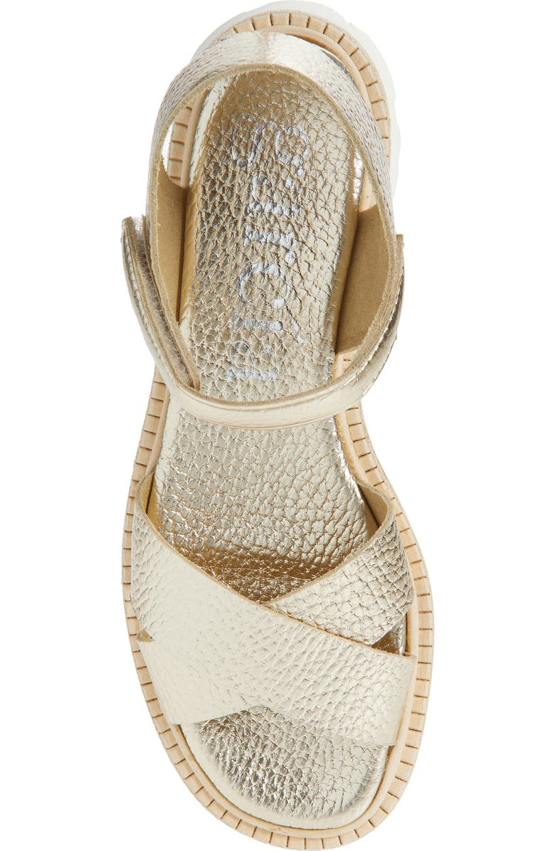 Pedro Garcia Reiko Platform Sandal, Alternate, color, Platino Cervo