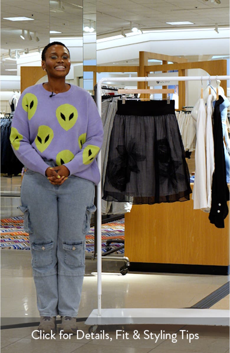 Embroidered Mesh Skirt, sales video thumbnail