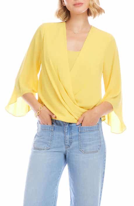 Drape Crossover Crepe Top
