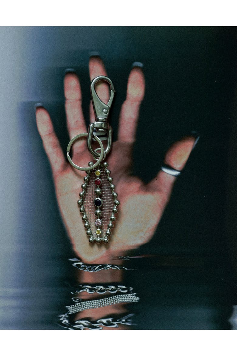 Keychain I, Alternate, color, Silver