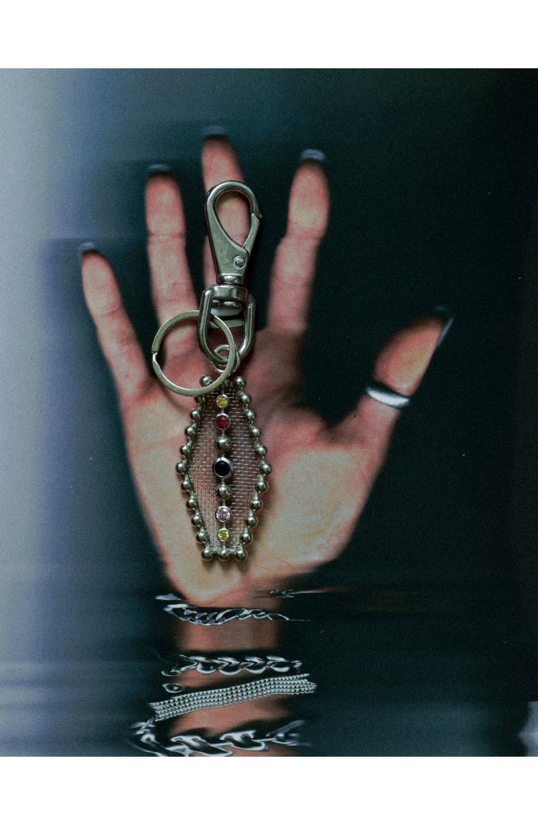 67jewelry Keychain I, Alternate, color, Silver