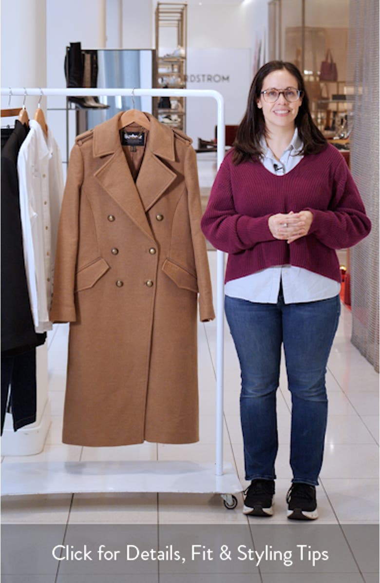 Cottesmore Wool Blend Coat, sales video thumbnail