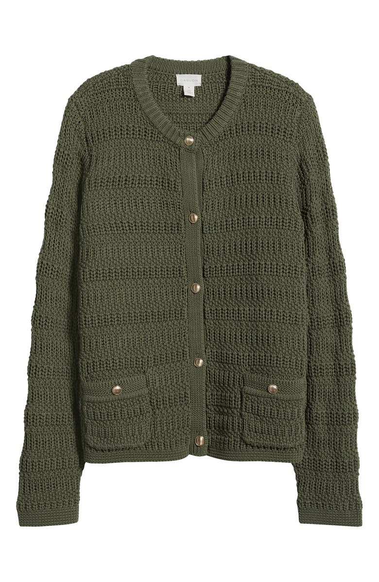 Caslon<sup>®</sup> Textured Sweater Jacket, Alternate, color,