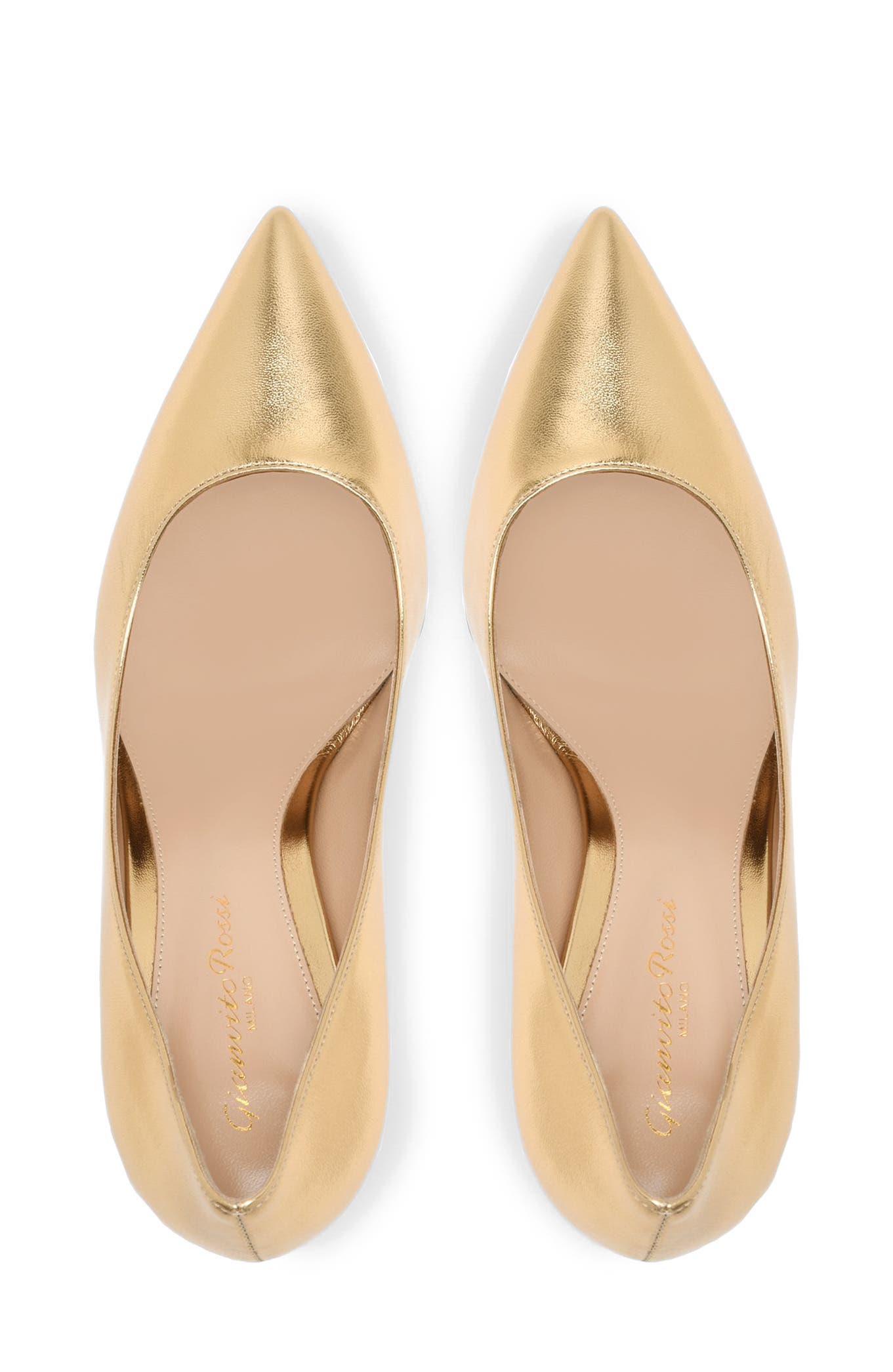 Gianvito 85 Pumps, Alternate, color, Metallic Gold