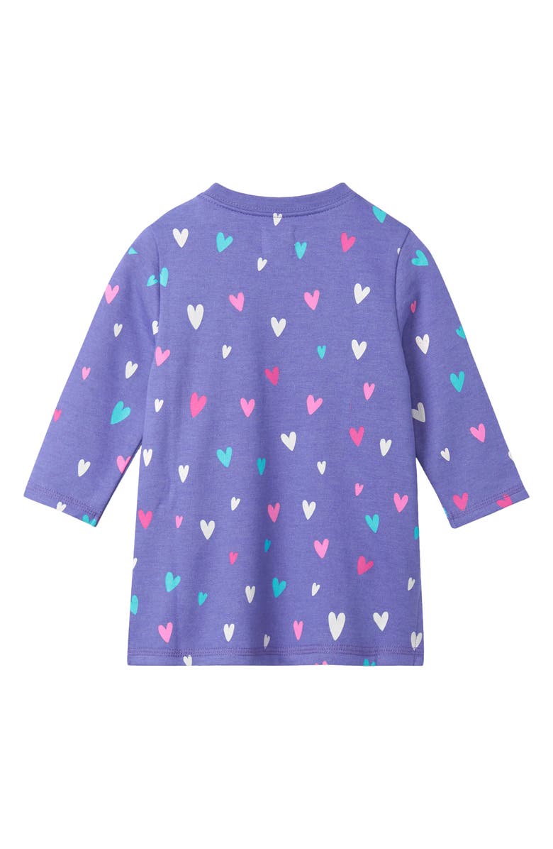 Hatley Confetti Hearts Sweatshirt Dress, Alternate, color, 