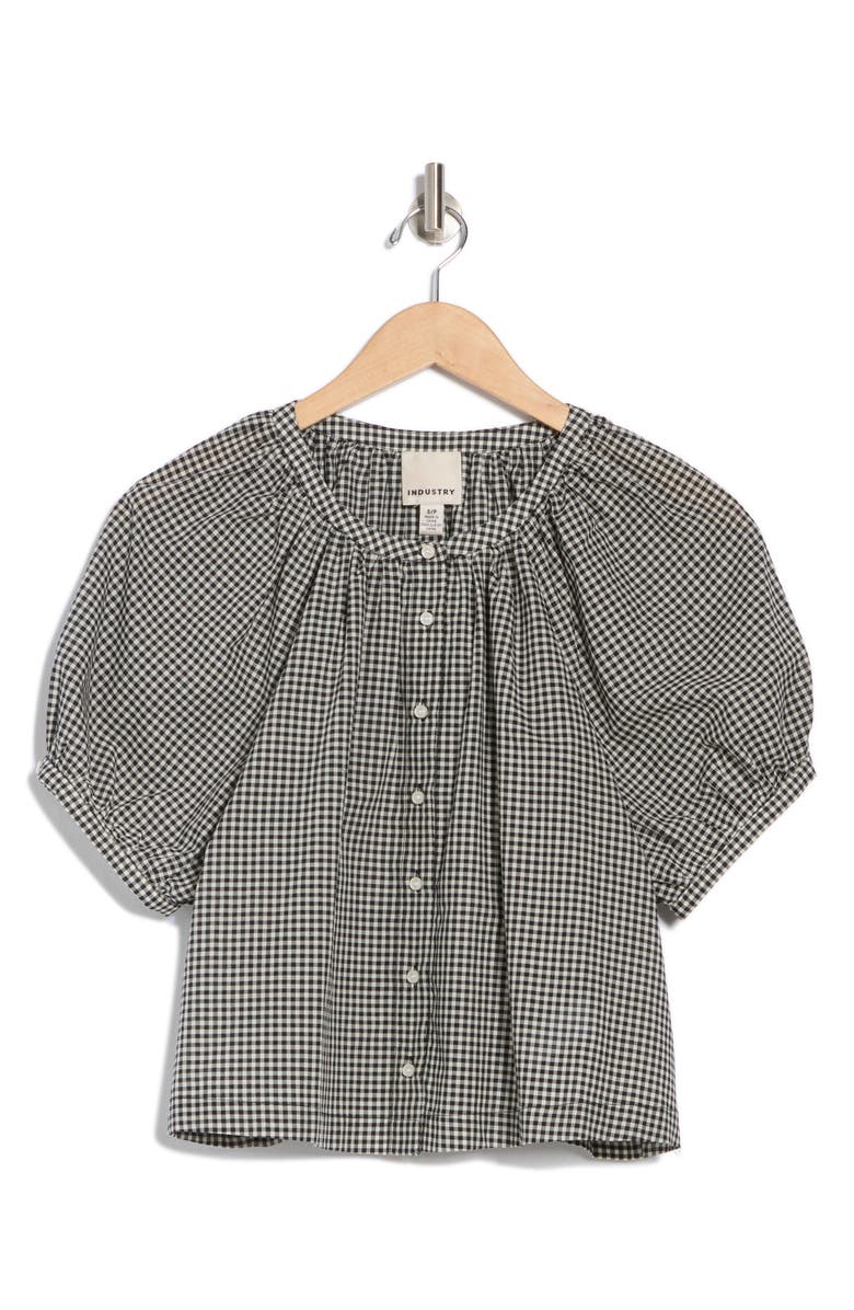 INDUSTRY REPUBLIC CLOTHING Gingham Print Shirt, Alternate, color, 
