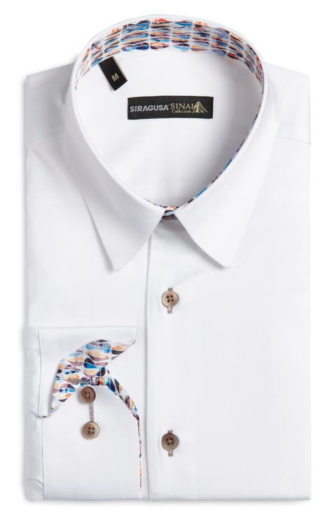 White Cotton Dress Shirt