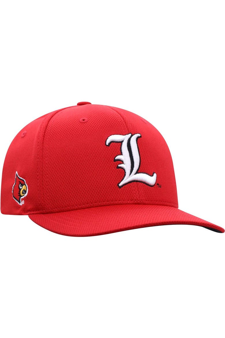 Men's Top of the World Red Louisville Cardinals Reflex Logo Flex Hat, Alternate, color, RED