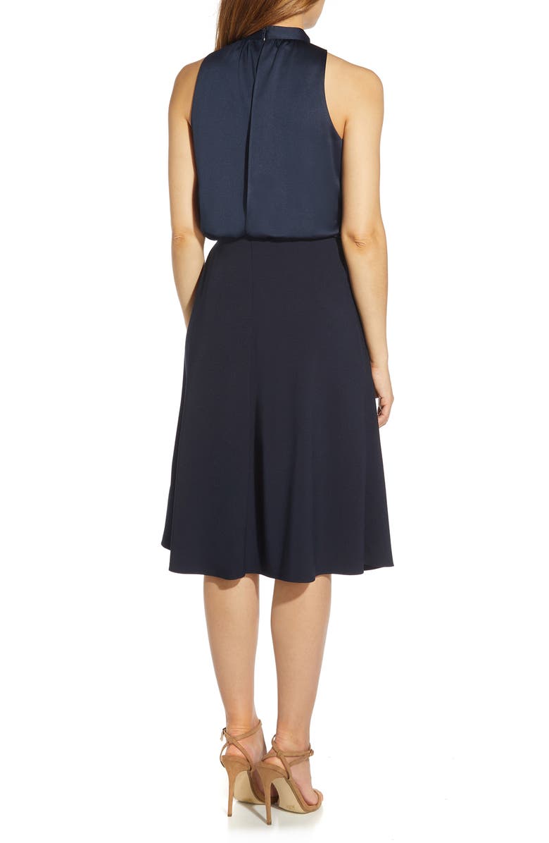 Adrianna Papell Halter Neck Dress, Alternate, color,