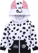 Disney 101 Dalmatians Patch Cosplay Fleece Zip-Up Hoodie