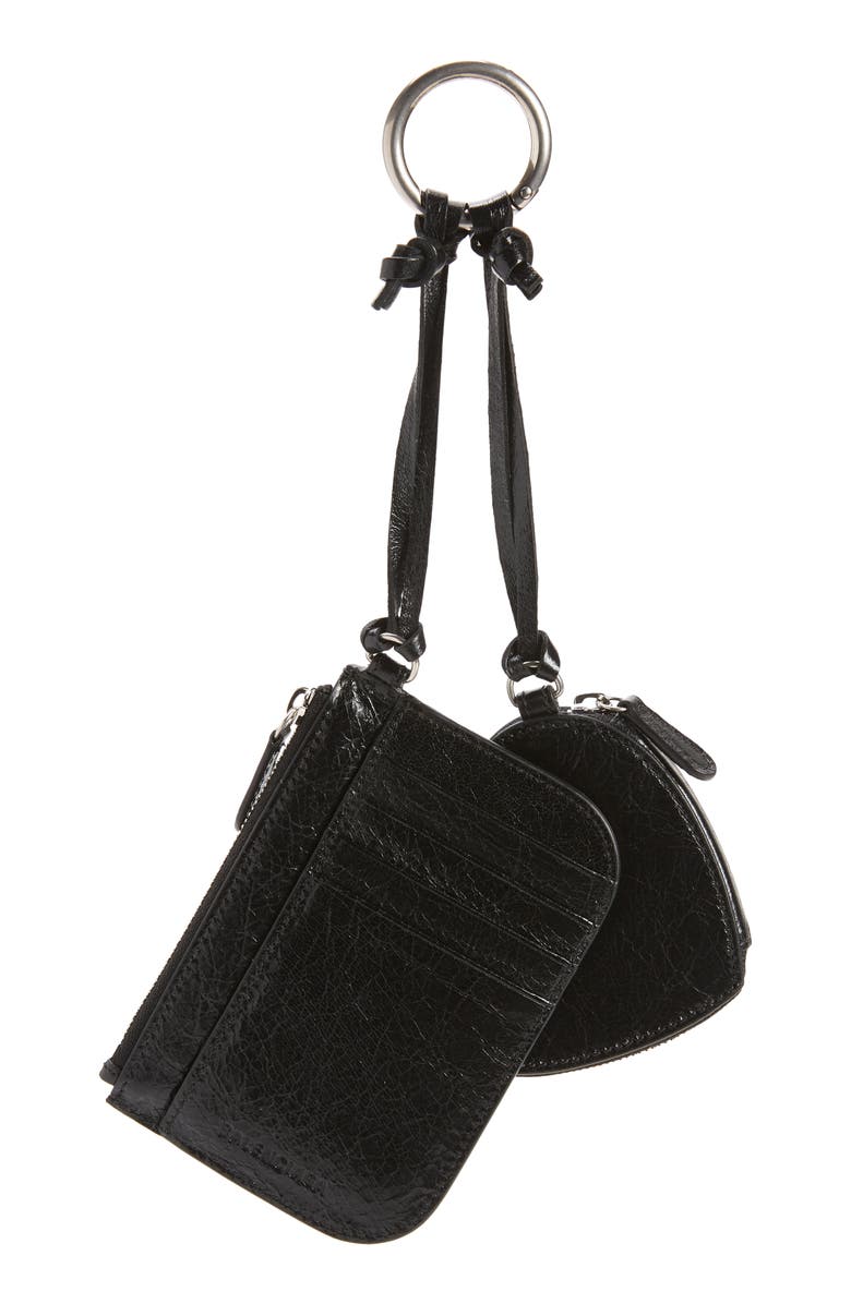 Balenciaga Le Cagole Mini Leather Bag Charm, Alternate, color,